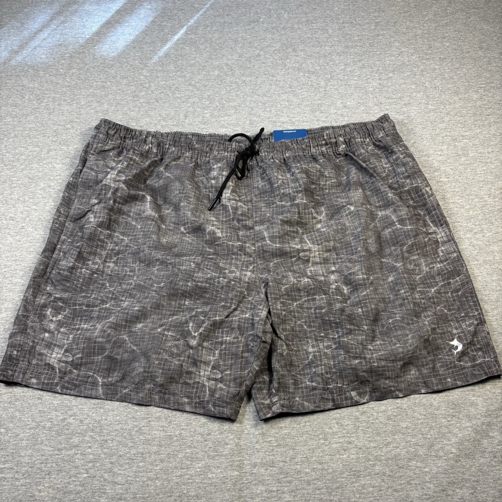 Reel Legends Trunk Shorts Mens XXL Gray Boardshort Lined Performance Swim Beach